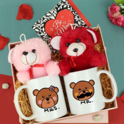 Adorable Teddy With Bamboo Combo Pack
