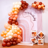 Aesthetic Coffee and Carnation Birthday Decor Pack