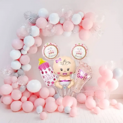 Pastel Welcome Baby Girl Decor Combo